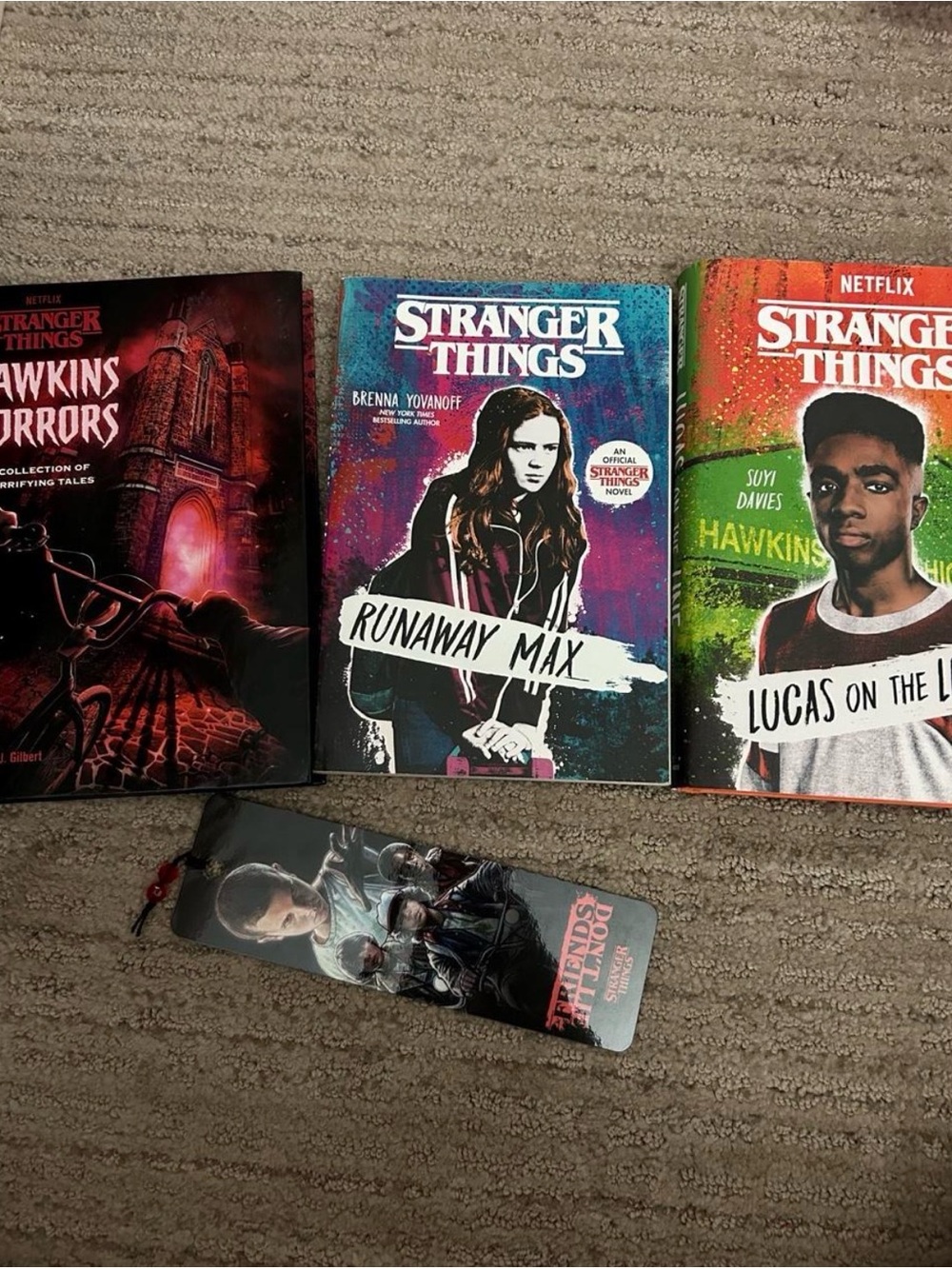 3 Stranger Things Books + bookmark